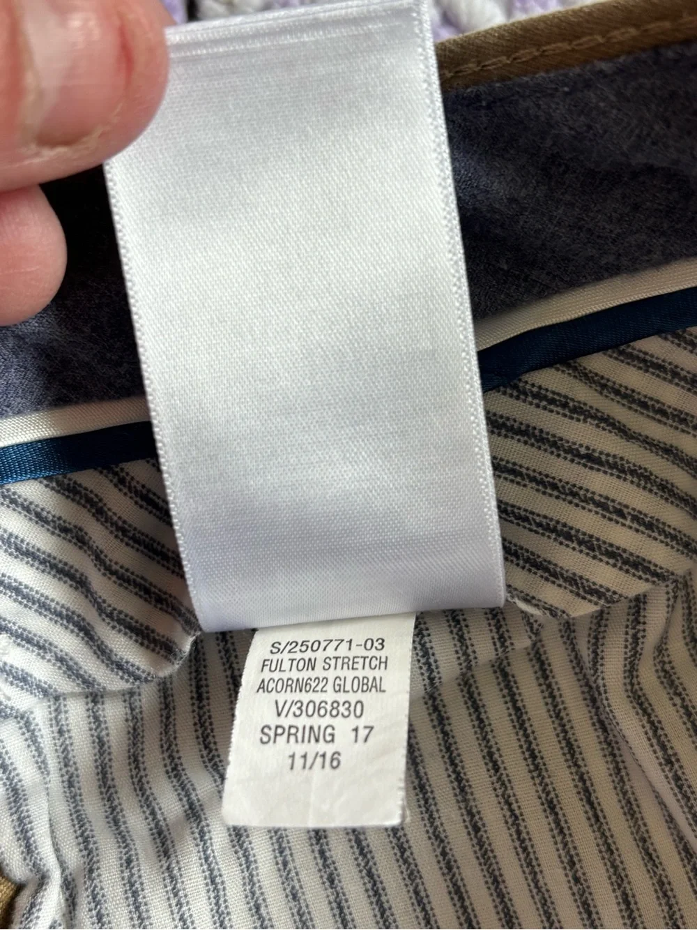 Banana Republic Fulton Stretch Chino Pants Tan Khaki Academic Preppy 32x32